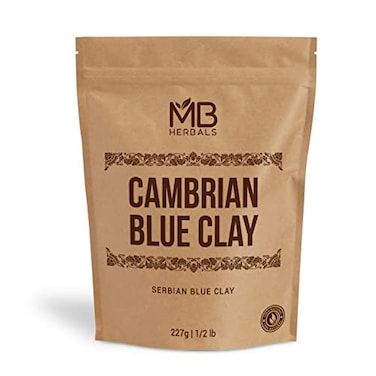 MB Herbals Cambrian Blue Clay 8oz 05lb 227G Serbian Blue Clay For Face Masks Soaps Peel Off Masks and Face Body Scrubs