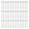 ASTRQLE 100 Pcs 32 Inch Mini Cosmetic Spatulas Disposable Plastic Frosted Clear Makeup Spatula for Facial Skincare Face Mask