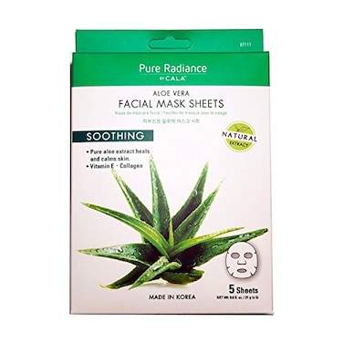 Cala Korea Aloe Vera Collagen And Vitamin E Essence full face facial Mask Sheet 5 pack