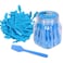AMT 110 PCS Cosmetic Spatula 25 Make Up Disposable Plastic Spatula Facial Cream Mask Scoop Skin Care Plastic Spoon for Mixing Sampling 110 PCS