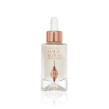 Charlotte Tilbury Magic Serum Crystal Elixir Anti Aging Skincare Set Face Firming Peptide Brightening Vitamin C Serum GlowBoosting Niacinamide Perfect for Gifting Makeup Pairings 8ml
