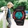 A ALPS Dress Watch L6606 05 Red Sizes Strap