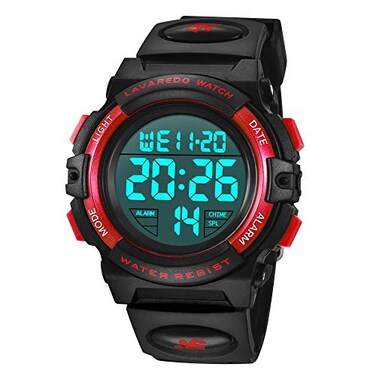 A ALPS Dress Watch L6606 05 Red Sizes Strap