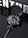 Hicarer Mens Quartz Pocket Watch with Black Dial and Chain Black Quartz Movement
