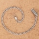 TREEWETO Pocket Watch Vest Chain 147 inch 375 cm Silver