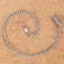 TREEWETO Pocket Watch Vest Chain 147 inch 375 cm Silver