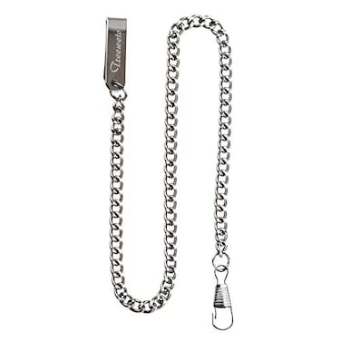 TREEWETO Pocket Watch Vest Chain 147 inch 375 cm Silver