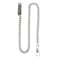 TREEWETO Pocket Watch Vest Chain 147 inch 375 cm Silver
