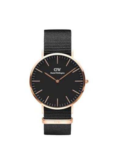 Daniel Wellington Classic Cornwall 40mm Mens Watch DW Classic Fabric Polyester Rose Gold Watch for Men