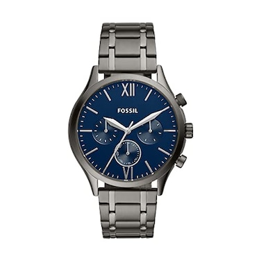 Fossil Fenmore Midsize Multifunction Smoke Stainless Steel Watch