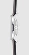 JUNGHANS Mens Form A Matte Silver Dial Black Leather Strap Automatic Watch 027473000