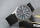 Lancardo Simplicity Analog Quartz Watch with Woven Nylon Band Luminous Hand Military Time 24H Black for Men
