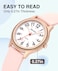 Beeasy Waterproof Nurse Watch 38mm Analog Watch with 1224 Time Easy Read Luminous Dial Soft Silicone Band for Comfort Silent Second Hand Nursing Watch for Student Nurses Doctors
