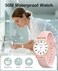 Beeasy Waterproof Nurse Watch 38mm Analog Watch with 1224 Time Easy Read Luminous Dial Soft Silicone Band for Comfort Silent Second Hand Nursing Watch for Student Nurses Doctors