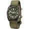 BERTUCCI DX3 Field Watch Olive Dial and Forest Nylon Band Matte Finish 4 Year Battery Life 50 M Water Resistance