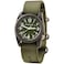BERTUCCI DX3 Field Watch Olive Dial and Forest Nylon Band Matte Finish 4 Year Battery Life 50 M Water Resistance