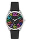 Bisley 38MM Women Watch Big Numeral Dial Easy to Read Black Silicone Strap Watch