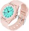 PROKING Waterproof Nurse Watch for Medical ProfessionalsWomen Men 24 Hour with Second Hand Night Light Military Time Easy to Read Dial Soft and Breathable Silicone Band Pink