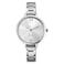 ALINKER Womens Dress Watch Silver Stainless Steel Bracelet Analog Quartz Watch