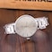 ALINKER Womens Dress Watch Silver Stainless Steel Bracelet Analog Quartz Watch