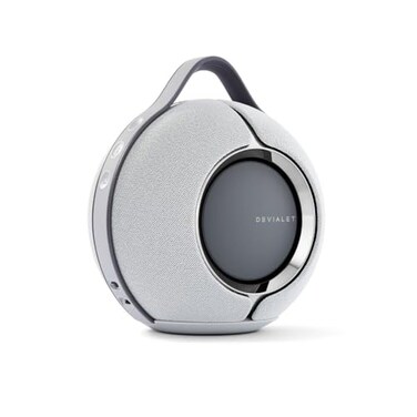 Devialet Mania Portable Smart Speaker Light Grey Premium Compact Sound HighFidelity Audio in Compact Design Deep Bass Smooth Connectivity Adaptive Sound Durable Design