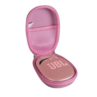 Hermitshell Hard Travel Case for JBL Clip 4 JBL Clip 5 Portable Mini Bluetooth Speaker Pink