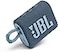 JBL GO 3 Waterproof Wireless Portable Bluetooth Speaker Blue Renewed