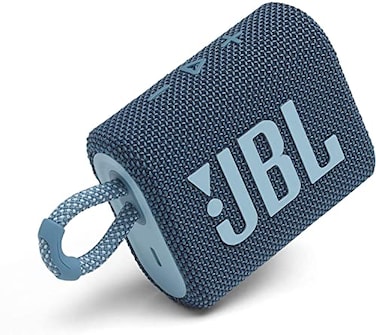 JBL GO 3 Waterproof Wireless Portable Bluetooth Speaker Blue Renewed