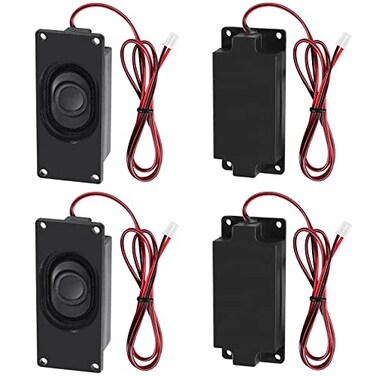 DWEII 4 PCS Speaker 3 Watt 8 Ohm Mini Speaker 8ohm 3w Loundspeaker Micro Speaker for Arduino with JSTPH20 Interface for Small Electronic Projects Advertising Machines LCD TV Monitors