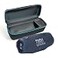 JBL Charge 6 Blue Bundle with divvi Protective Hardshell Case Black