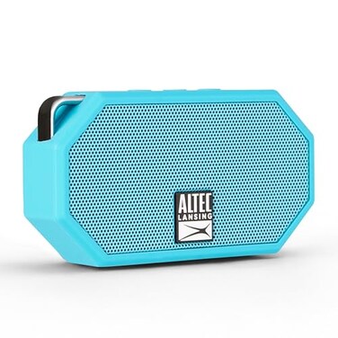 Altec Lansing Mini H2O Waterproof Bluetooth Speaker IP67 Certified Floats in Water Compact Portable Speaker for Hiking Camping Pool and BeachAqua