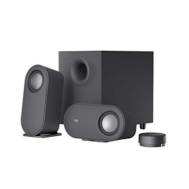 Logitech Z407 Bluetooth Computer Speakers with Subwoofer and Wireless Control Immersive Sound Premium Audio with Multiple Inputs USB Speakers