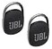 JBL 2 Pack Clip 4 Waterproof Wireless Audio Bluetooth Speaker Bundle Black