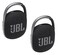 JBL 2 Pack Clip 4 Waterproof Wireless Audio Bluetooth Speaker Bundle Black