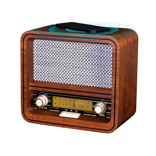 ماستر تيلجيتيرز Mastertailgaters Fuse Rad Vintage Wood Retro Radio