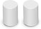 Sonos Era 100 White Wireless Alexa Enabled Smart Speaker Pack of 2