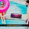 Altec Lansing Rockbox 20 Portable Bluetooth Wireless Speakers with Led Lights IP67 Waterproof and Durable for Outdoor 20 Hours Battery with App Control