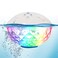 Blufree Floating Pool Speaker wColorful Lights Portable Wireless Pool Speaker Bluetooth Waterproof IP68 Builtin Mic Crystal Clear Sound Floating Hot Tub Speakers for Pools Party Outdoor White