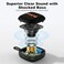Bobtot Portable Bluetooth Speakers Wireless IPX7 Waterproof Mini Speaker with 16H Playtime Loud Stereo Sound TWS Builtin Microphone Small Size with Lanyard Black