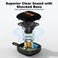 Bobtot Portable Bluetooth Speakers Wireless IPX7 Waterproof Mini Speaker with 16H Playtime Loud Stereo Sound TWS Builtin Microphone Small Size with Lanyard Black