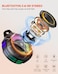 bondidea Waterproof Bluetooth Shower Speaker with Suction Cup IPX7 Bathroom Speaker 15W Loud Stereo Sound Deep Bass TWS Pairing RGB Lights Portable Speaker Gift for Men Women