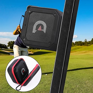 ACHIX Golf Cart Bluetooth Speaker Magnetic Portable Wireless Speaker with Loud Stereo Sound Bass Boost 20 Hours Play IPX7 Waterproof TWS SD Card Function Golf Cart Accessories Golf GiftsStorage Case