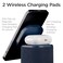 iHome Bluetooth Speaker with Wireless Charger Charging Station with Color Changing Night Light Blue iPBT50L