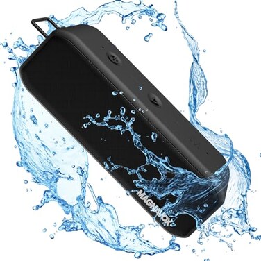 Magnavox MMA3929 Waterproof Portable Bluetooth Speaker with 360 Sound in Black