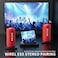 Ortizan Portable Bluetooth Speaker IPX7 Waterproof 24W Loud Sound Deep Bass Bluetooth 53 LED Lights Wireless Stereo Pairing 30H Playtime for HomeOutdoorPartyBeach Birthday Gift Red