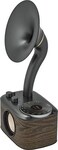 Sangean CP100 AMFM Retro Gramophone Radio with Bluetooth Speaker and AuxInput Walnut