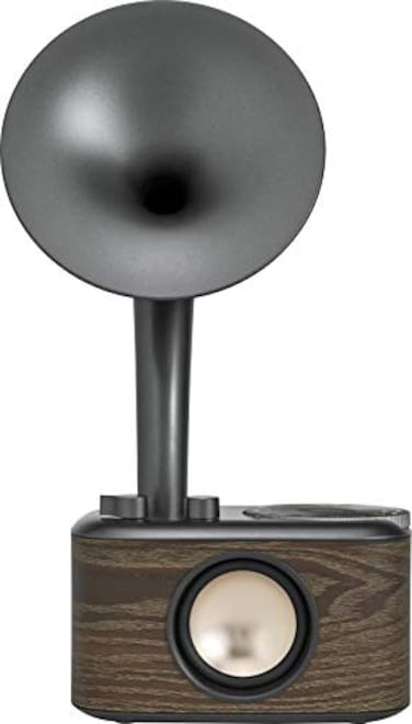 Sangean CP100 AMFM Retro Gramophone Radio with Bluetooth Speaker and AuxInput Walnut