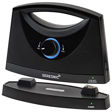 SEREONIC Portable Wireless TV Speakers for Smart TV Ideal for TV Watching Without The Blaring Volume Wireless Speakers for TV Designed for Hard of Hearing Elderly and Seniors 100ft Range