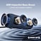Passau Portable Bluetooth Speakers 40W Peak Loud Stereo Sound Passive RadiatorsDeep Bass All Day Playtime Adjustable Strap BT53 IPX5 Wireless Speaker RGB Lights for Indoor OutdoorBlue