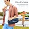 Passau Portable Bluetooth Speakers 40W Peak Loud Stereo Sound Passive RadiatorsDeep Bass All Day Playtime Adjustable Strap BT53 IPX5 Wireless Speaker RGB Lights for Indoor OutdoorBlue
